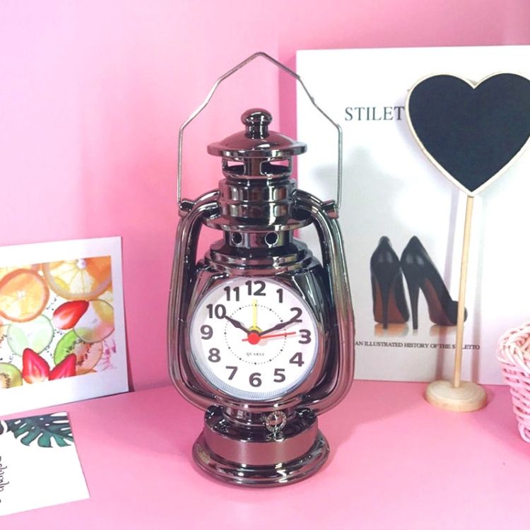 Retro Table Oil Lamp Small Alarm Clock