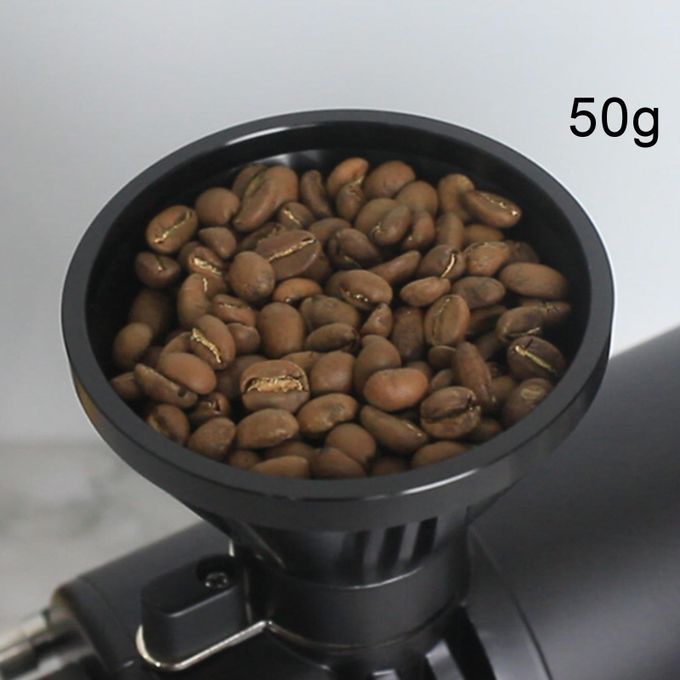 Aluminum Alloy Coffee Grinder Hopper With Lid Household For Silver