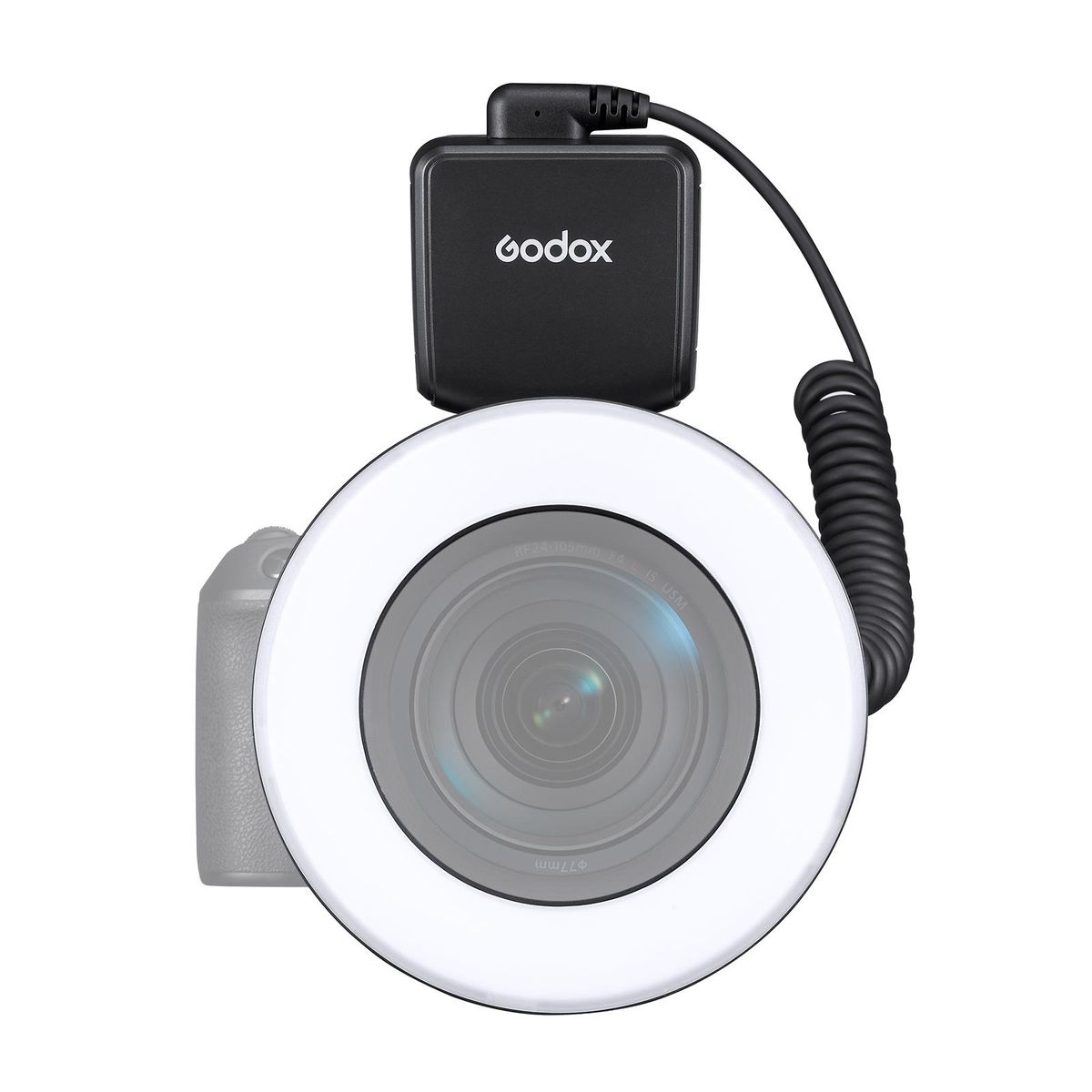 Godox RING72 Macro LED Video Light Professional Photography Fill Light 72PCS LED Beads Color Temperature 5600K 10 Levels of Adjustable Brightness with 49mm-77mm Adapter Ring for Camera Macro Photography