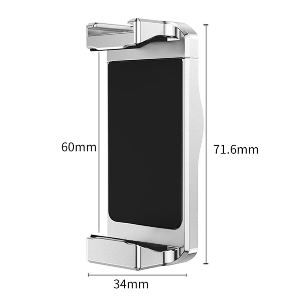 UURIG PH-05 Magnetic Phone Holder Phone Tripod Mount Clamp Aluminum Alloy with Cold Shoe Mount 1/4 Inch Screw Hole Replacement for iPhone 14/13/12/11 and More