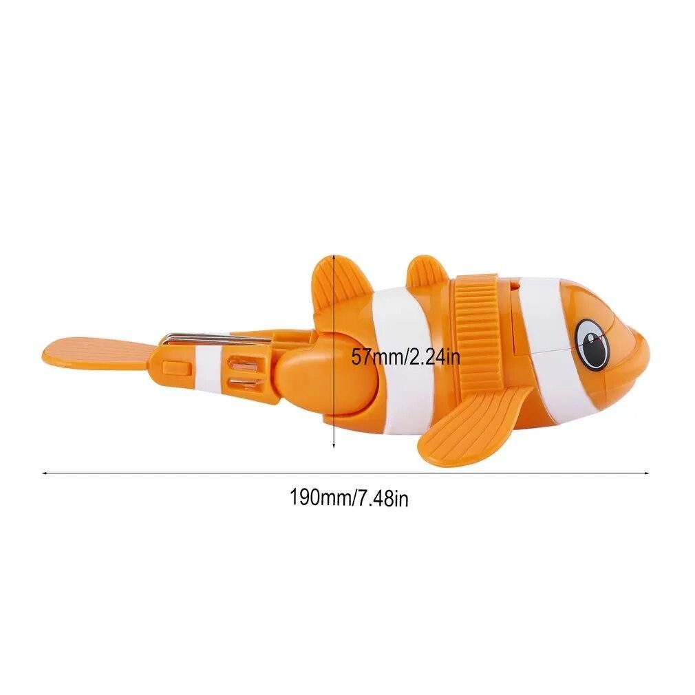 Funny Cute Lovely Flexible Children Kids Bathing Toy Orange Diving Fish Swimming with Tail Angle adjustable