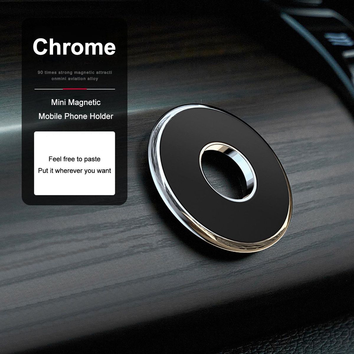Magnetic Stand Car Air Vent Magnetic Phone Bracket Silver Black