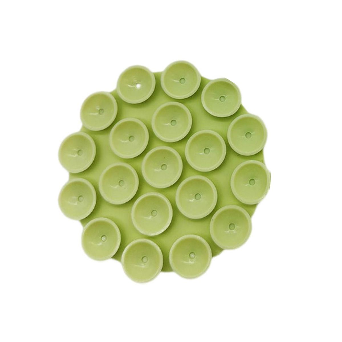 Suction Cup Phone Holder 19 Grains Single Side Adjustable Cell Phone Stand Suction Cup Light Green