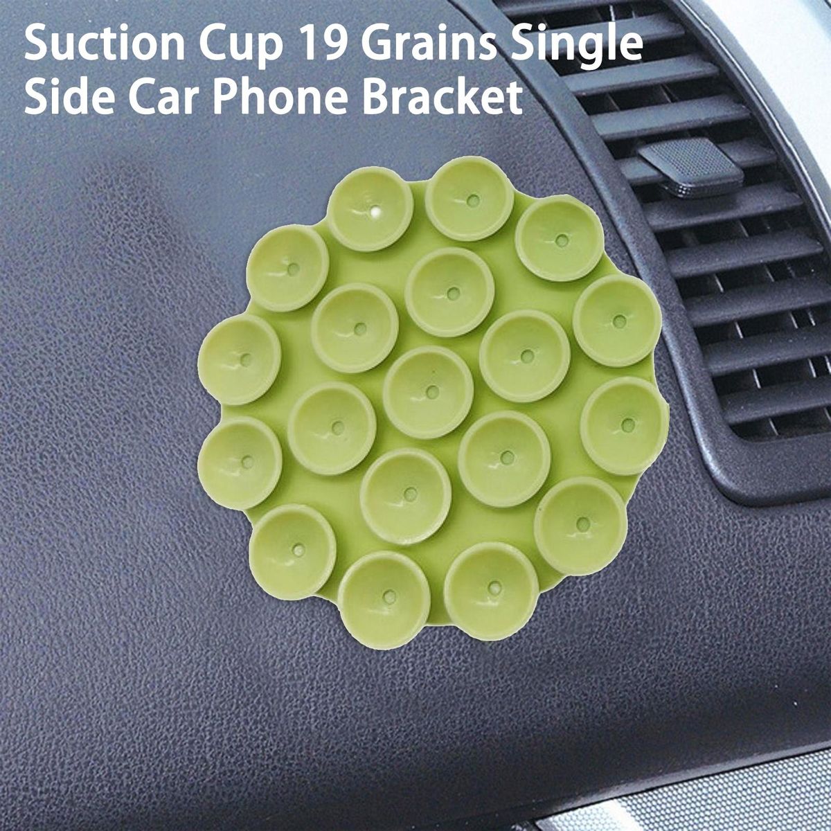 Suction Cup Phone Holder 19 Grains Single Side Adjustable Cell Phone Stand Suction Cup Light Green