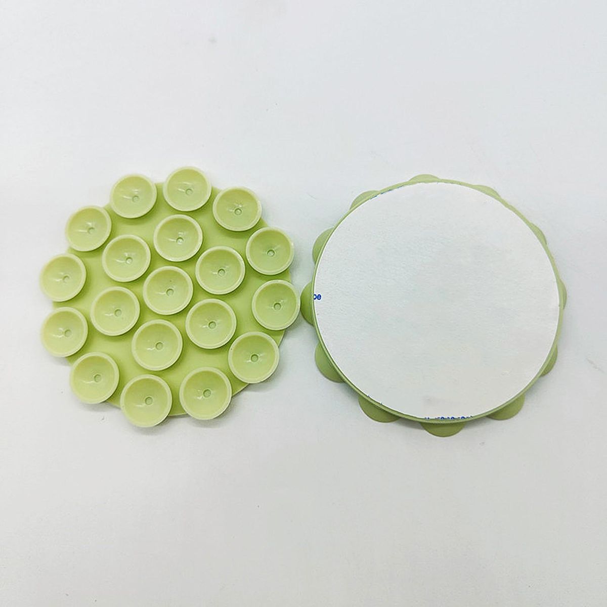 Suction Cup Phone Holder 19 Grains Single Side Adjustable Cell Phone Stand Suction Cup Light Green