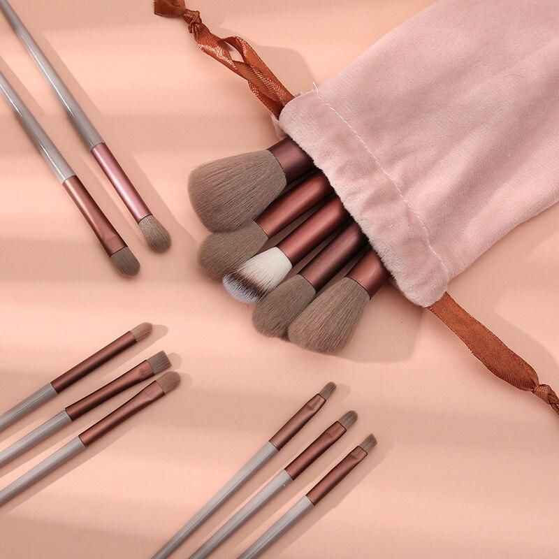 13 PCS Makeup Brush Set Women Cosmetic Powder Eye Shadow Foundation Blush Blending Beauty Make Up Tool