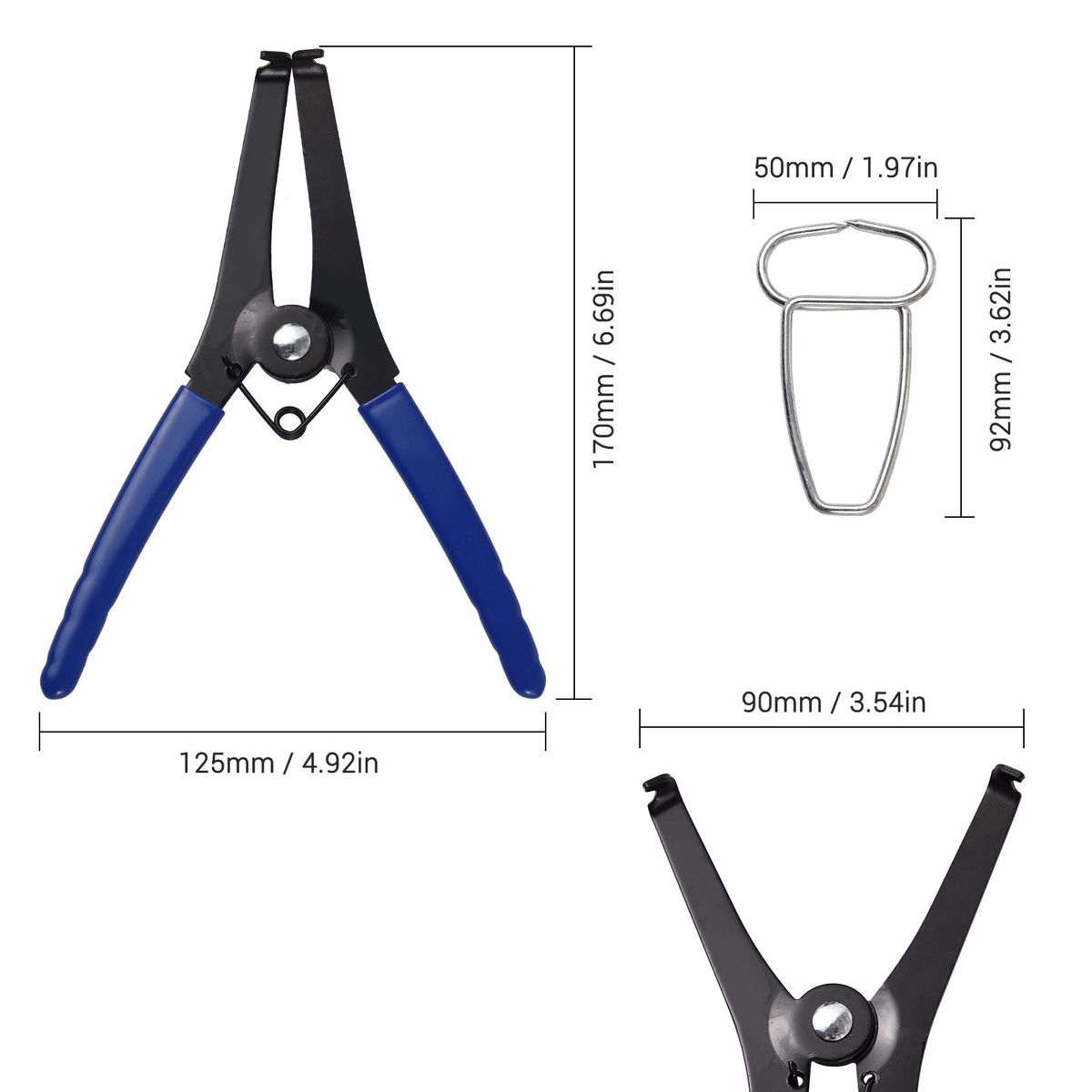 Spring Clamp Pliers with 10 Miter Clamps Woodworking Tool Miter Pliers and Clips for Frames Moldings Wooden Composite Miter Corners