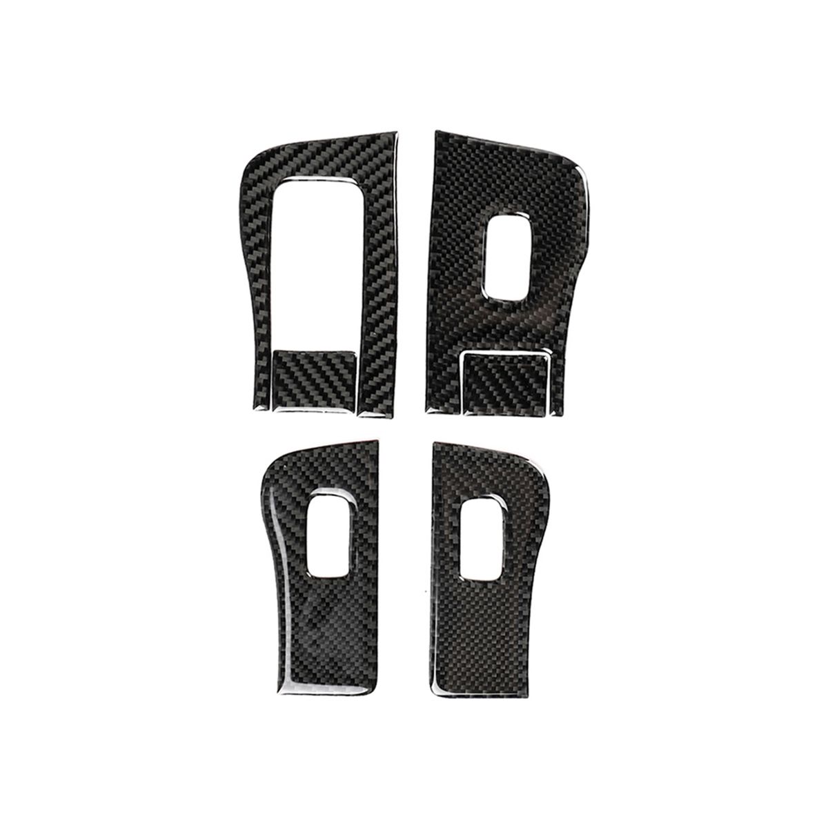Car Glass Lift Button Sticker Elevator Door Carbon Fiber