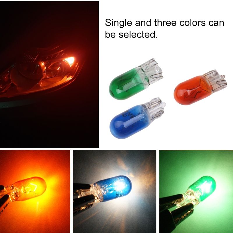 5 PCS T10 12V 5W Car Instrument Light Reading Light