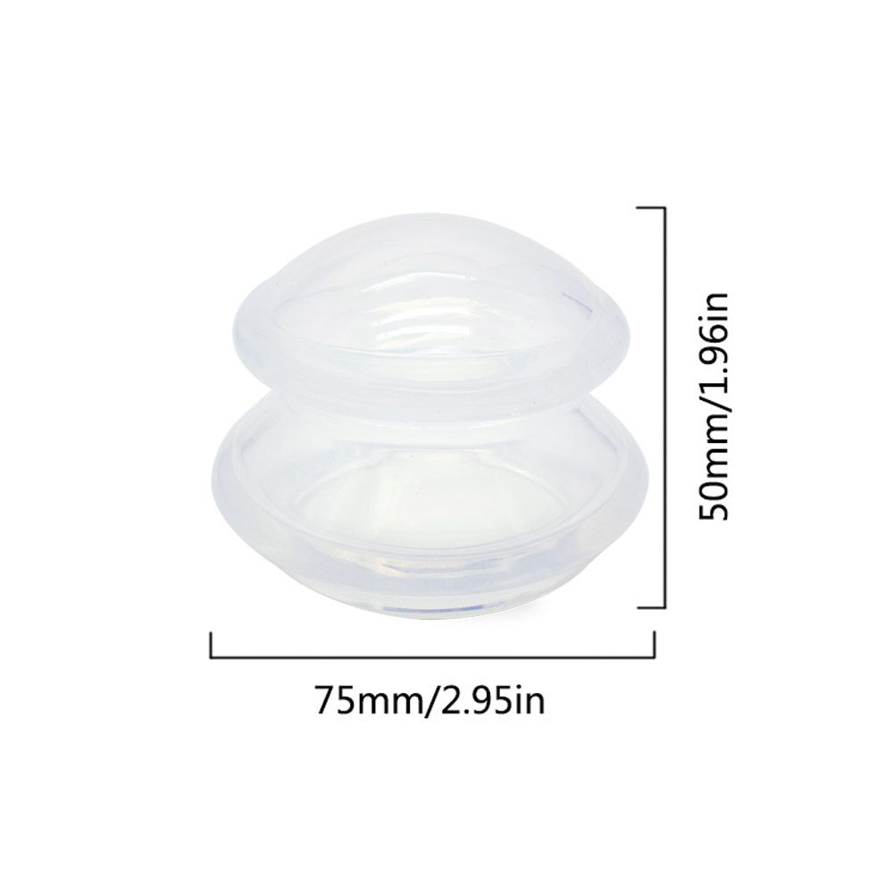 Massage 100% Vacuum Premium Cellulite High 1pcs Set Massage Silicone Cup Cup Quality Transparent Medical Cups Big Therapy