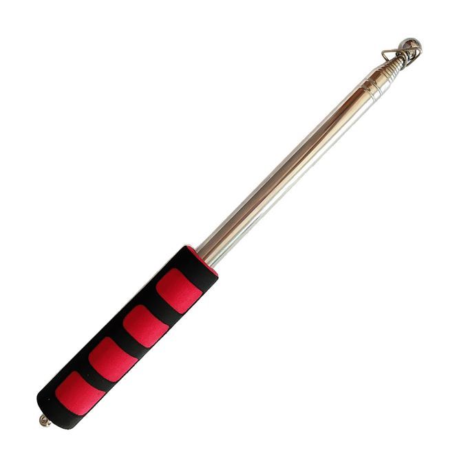 Guide Flag Pole Stainless Steel Teaching Pointer Tour Guides 2m 2m Red