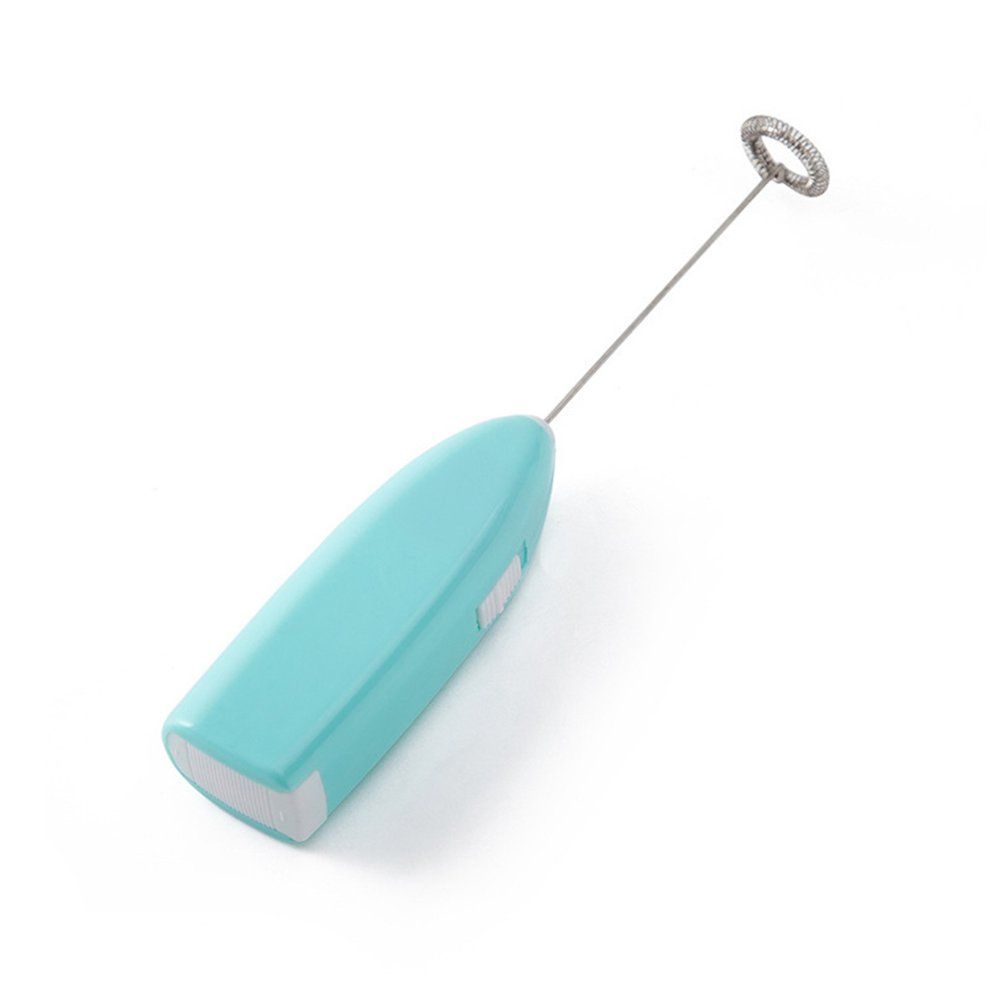 Ele Tri  Milk Frother Drink Foamer Whisk Mixer Stirrer  Offee Egg Beater-Blue