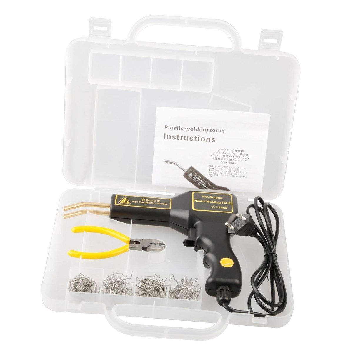 25W Hot Stapler Plastic Welding Machine Car Bumper Repair Kit Welding Repairing Machine Welder Gun Repair EU Plug