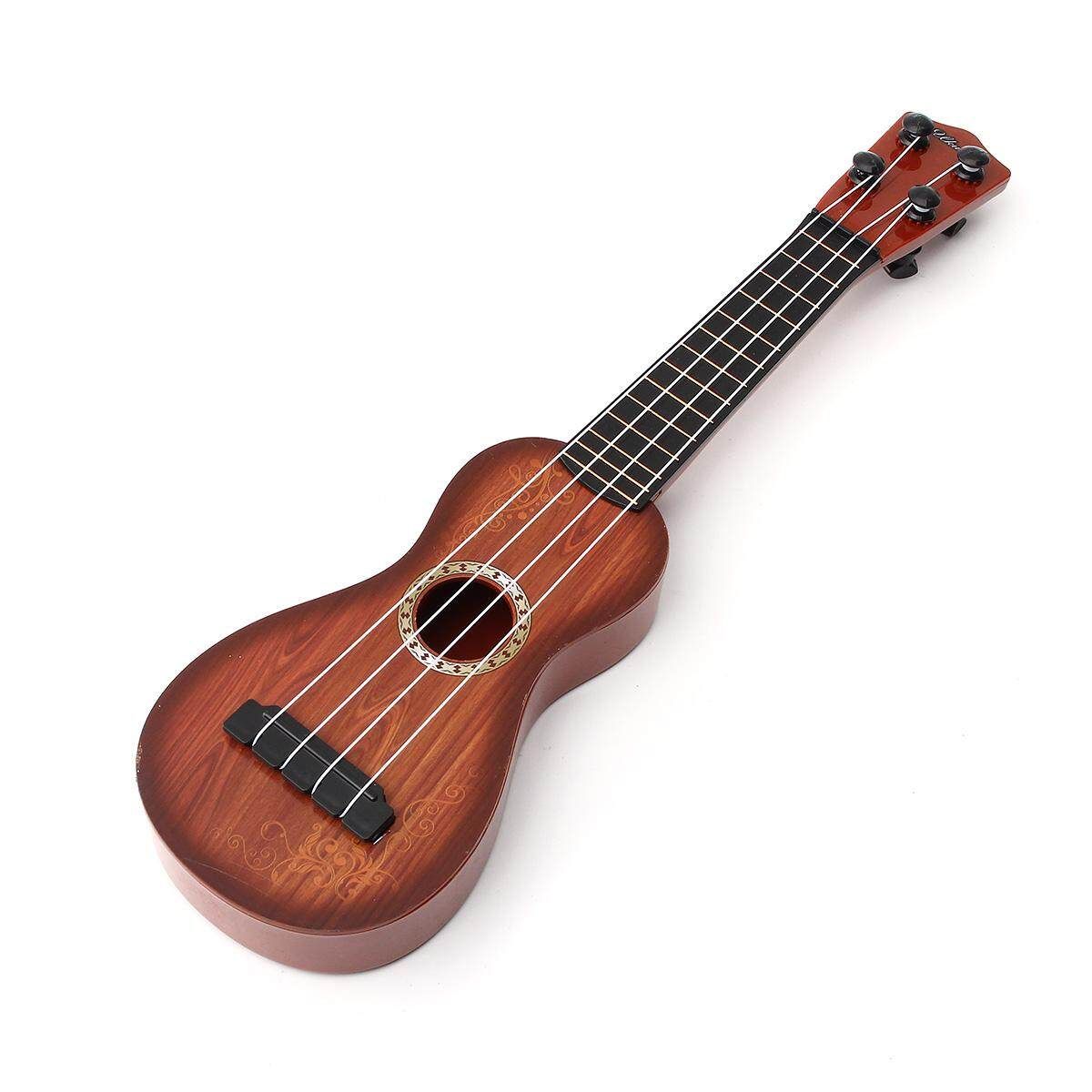 6PCS 38cm 4 Strings Musical Ukulele Guitar Beginners Kids Children Christmas Gift Toy Coffee