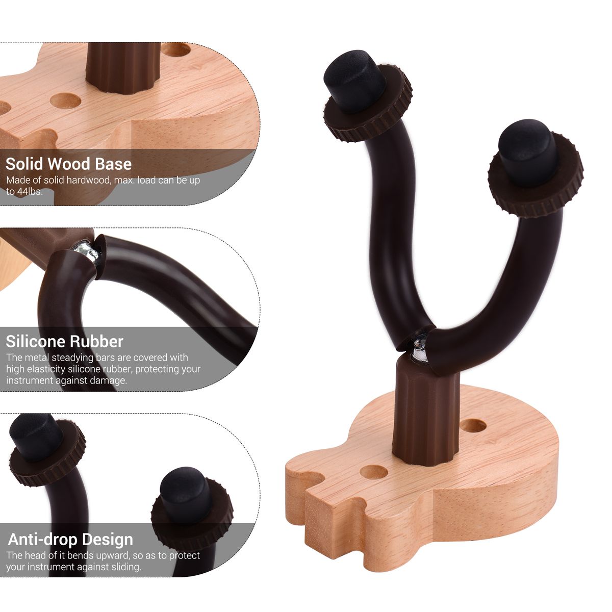 Guitar Wall Mount Hanger Solid Wood Guitar Hanger Wall Hook
