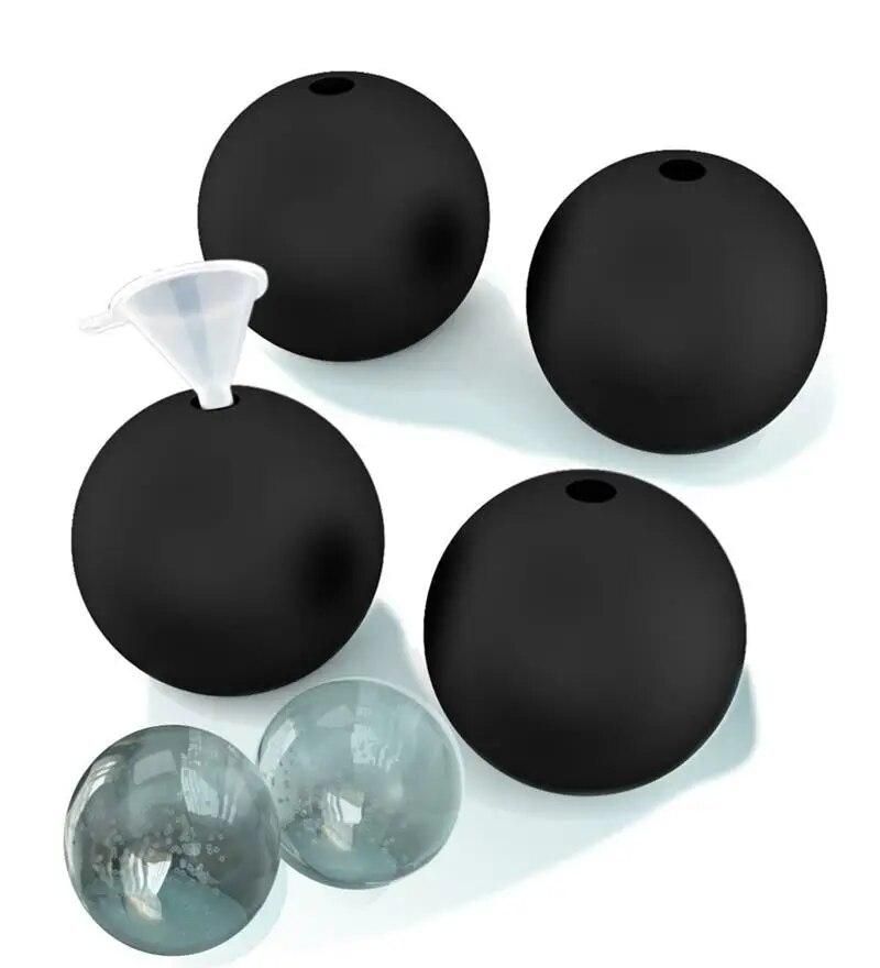 2pcs Ice Ball Molds Silicone DIY Home Bar Party Cocktail Use Sphere Round Ball Ice Cube Makers Kitchen Ice Cream Moulds
