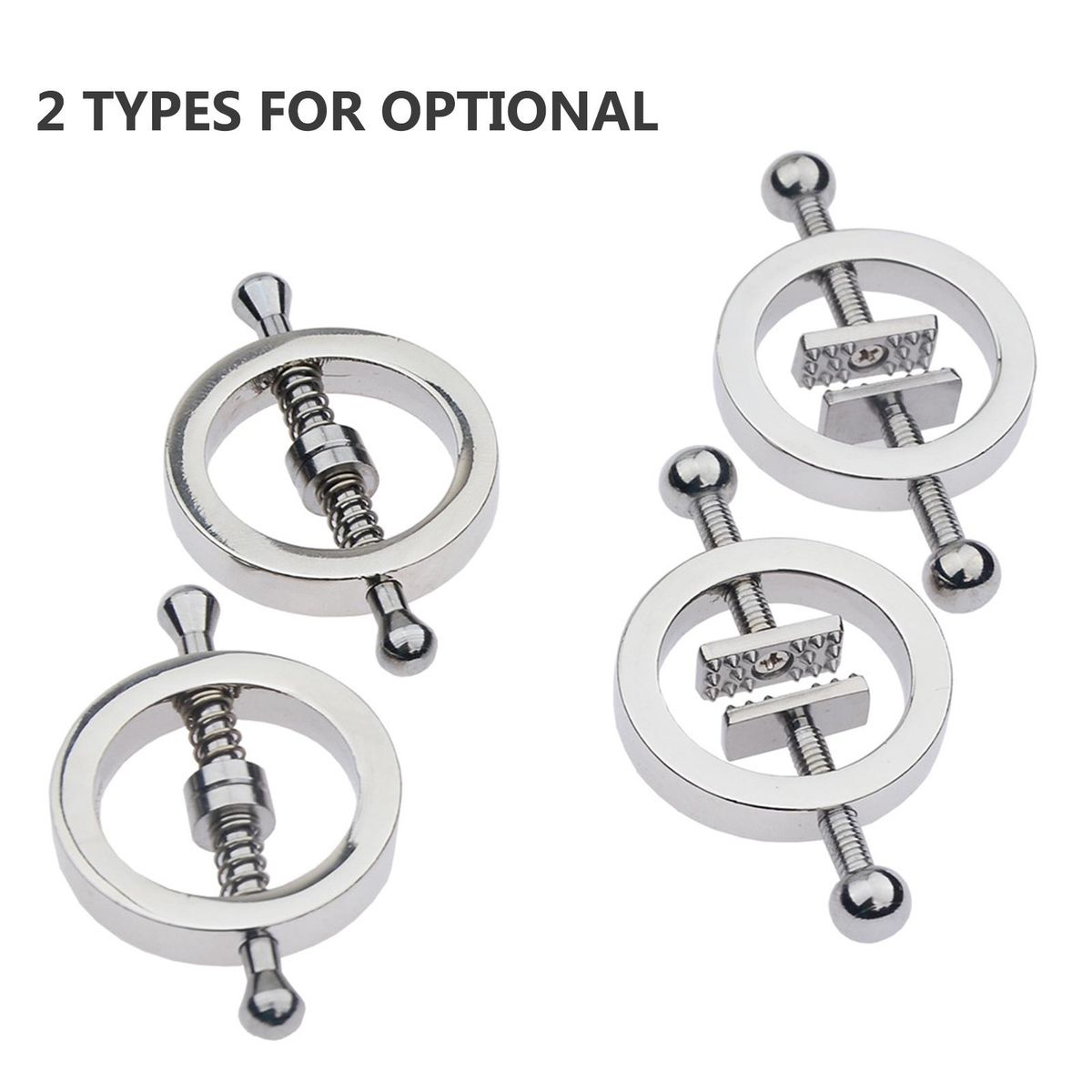 Stainless Steel Breast Cliping Adult Bedding Device Toy SM Lover Flirting Product
