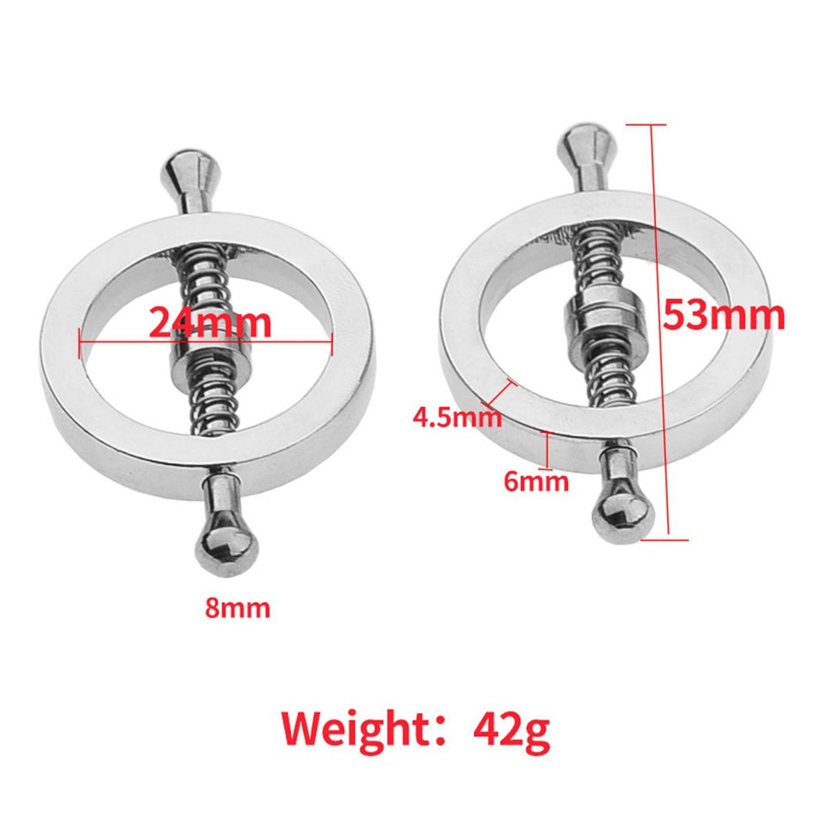 Stainless Steel Breast Cliping Adult Bedding Device Toy SM Lover Flirting Product