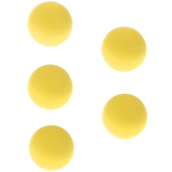 5pcs Soft Elastic Bouncing Sponge Ball Pet Dog Toy Sports Game Yellow