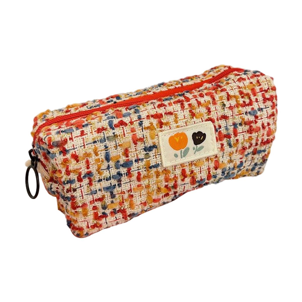 Stationery Pouch Space Saving Pencil Case Red