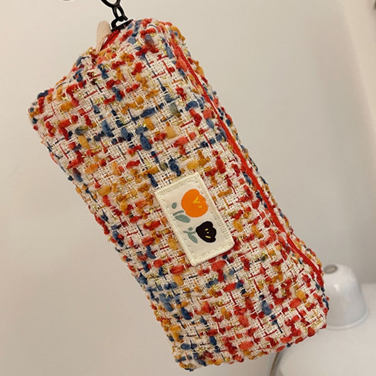 Stationery Pouch Space Saving Pencil Case Red