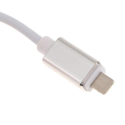 USB OTG Adapter Female Cable For IPad IPhone 10.3 Or Above Silver