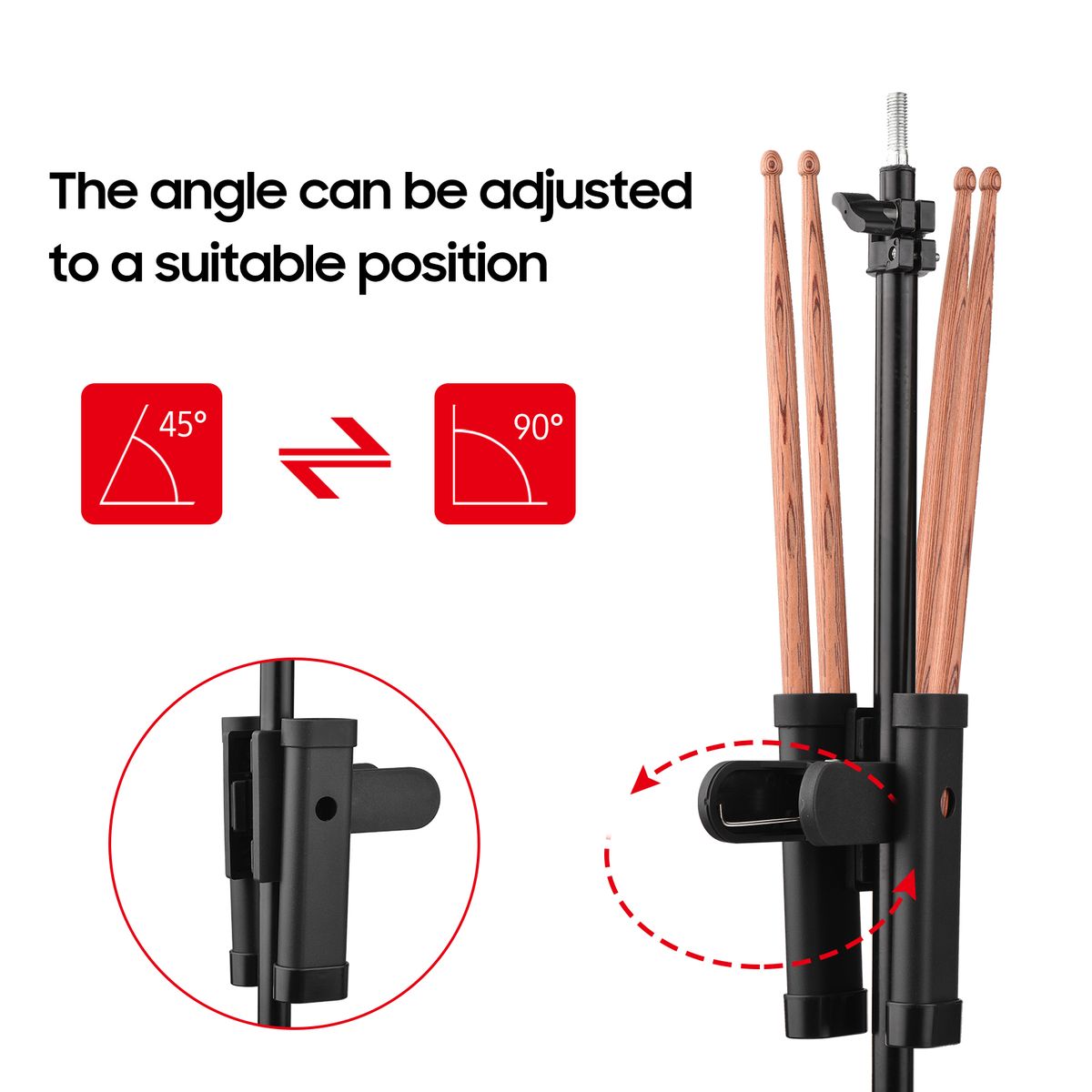 Drumsticks Holder Brush Holder Drumstick Grabber Stick