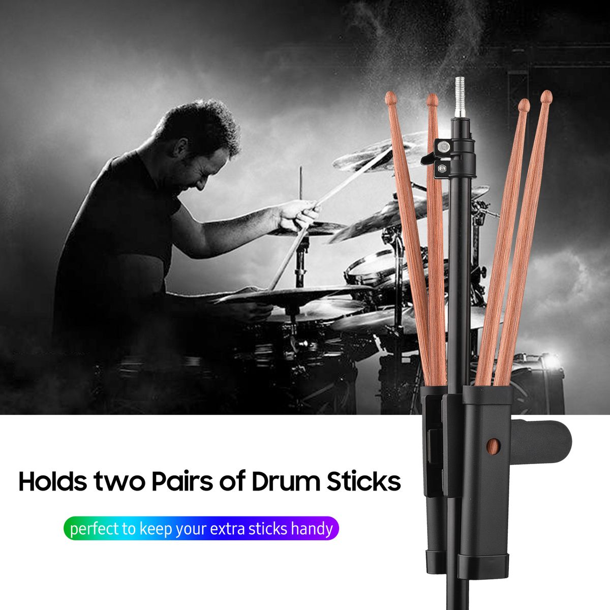 Drumsticks Holder Brush Holder Drumstick Grabber Stick