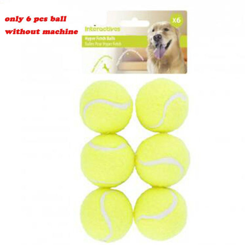 6 PCS Dog Tennis Balls Replacement Exercise Trainer Launcher Thrower Chucker Cat Bounce Sport Toy AFP Hyper Fetch Mini Pet-6 Pcs