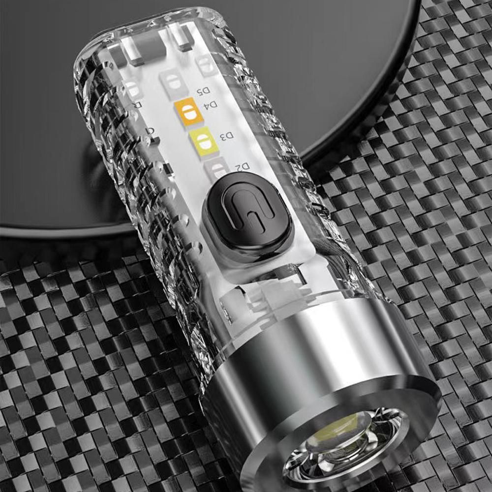 Mini Multi-function High Brightness Keychain Flashlight Outdoor and Home-use Multi-modes Portable Flashlight Light-weight Keychain Light