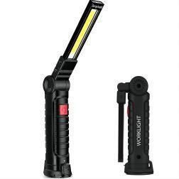 Multifunctional rechargeable cob work light led maintenance light folding car magnet flashlight maintenance outdoor tent light 1200ma	W52 L 1200ma