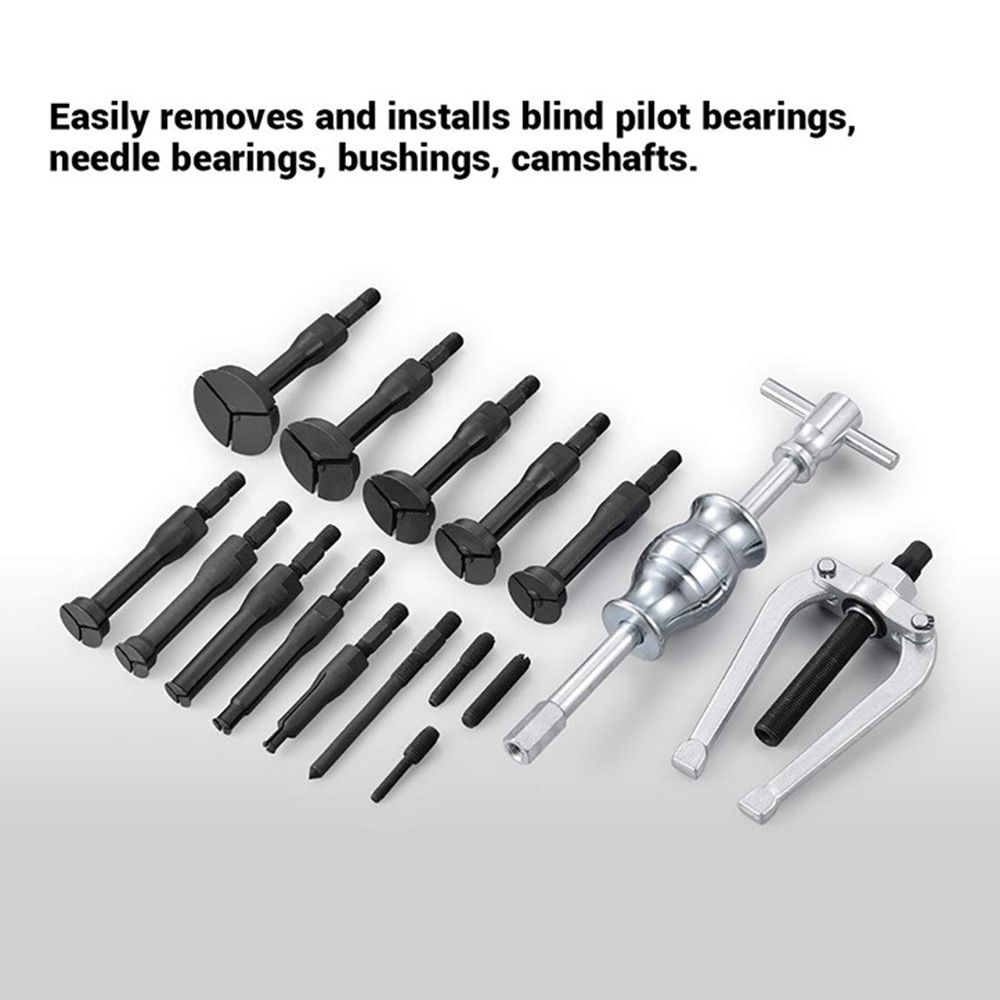 16 PCS Blind Hole Collet Bearing Race And Seal Puller Kit