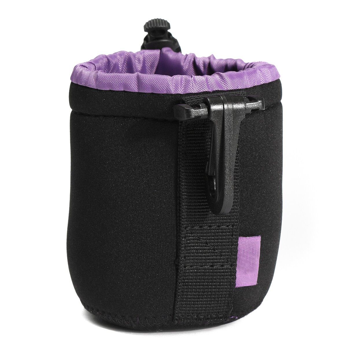 Thick Protective Neoprene Drawstring Pouch Bag Case Cover For DSLR Camera Lens S
