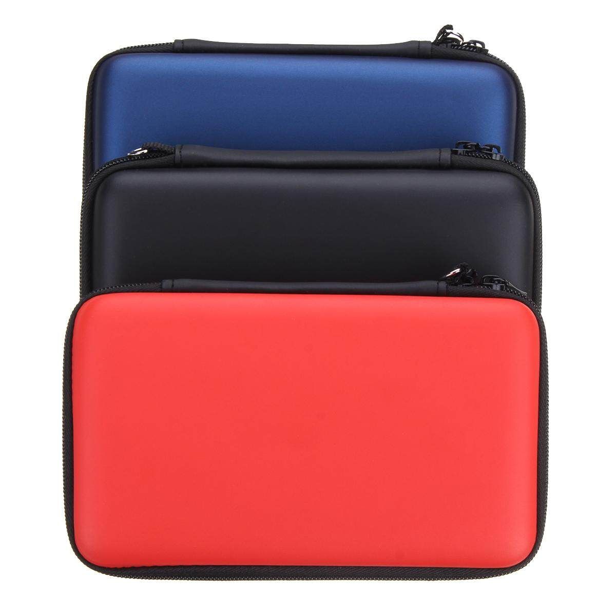 EVA Hard Carrying Bag +Case Cover+ 2Pcs For Nintendo 3DS XL LL Pink