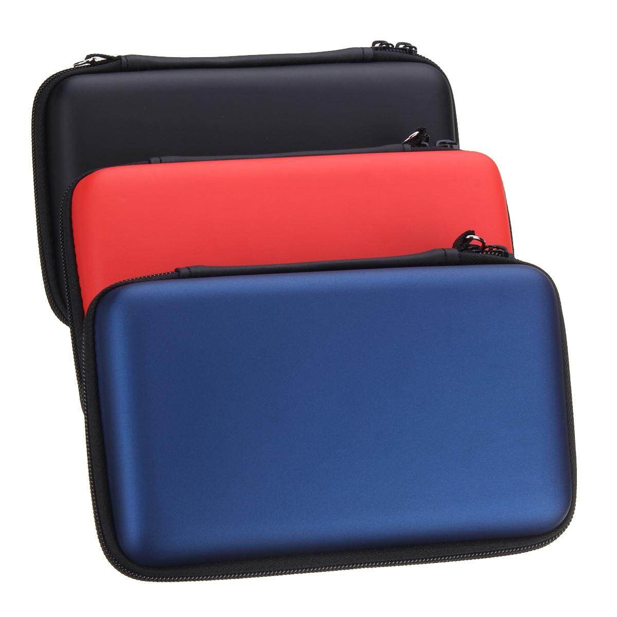 EVA Hard Carrying Bag +Case Cover+ 2Pcs For Nintendo 3DS XL LL Pink