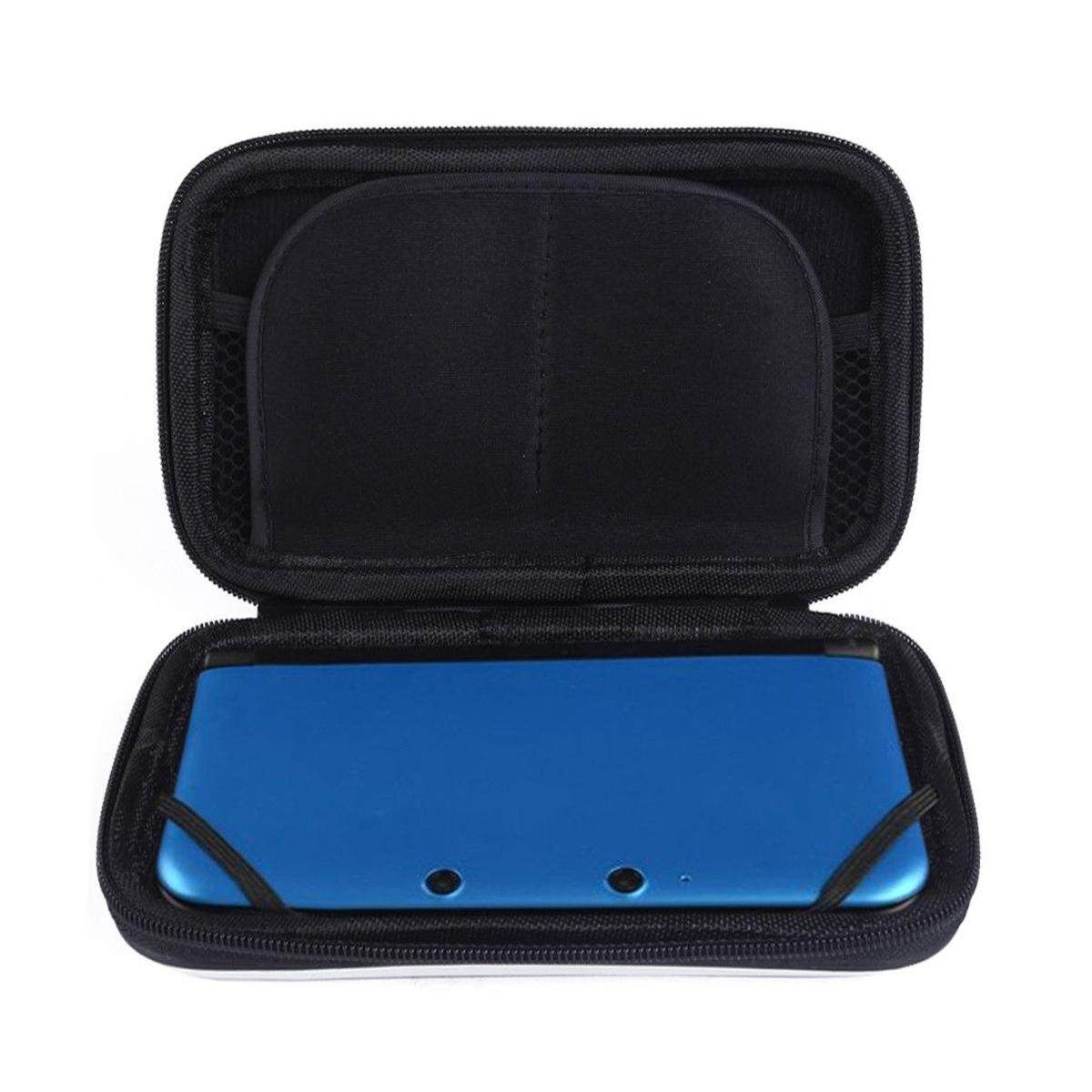 EVA Hard Carrying Bag +Case Cover+ 2Pcs For Nintendo 3DS XL LL Pink