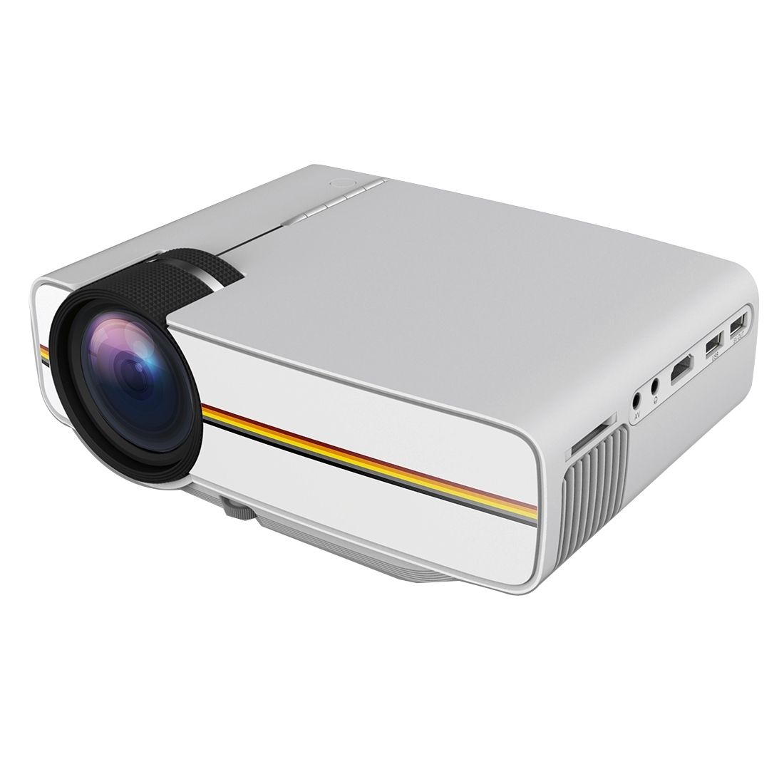 YG400 1.5-3m 50-100 Inch LED Projector HD Home Theater With Remote Controller, Support HDMI, VGA, AV, SD, USB