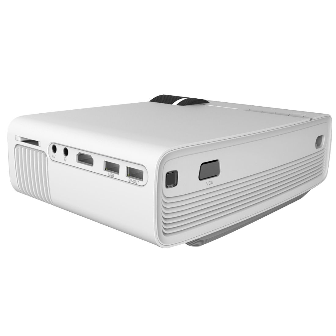 YG400 1.5-3m 50-100 Inch LED Projector HD Home Theater With Remote Controller, Support HDMI, VGA, AV, SD, USB