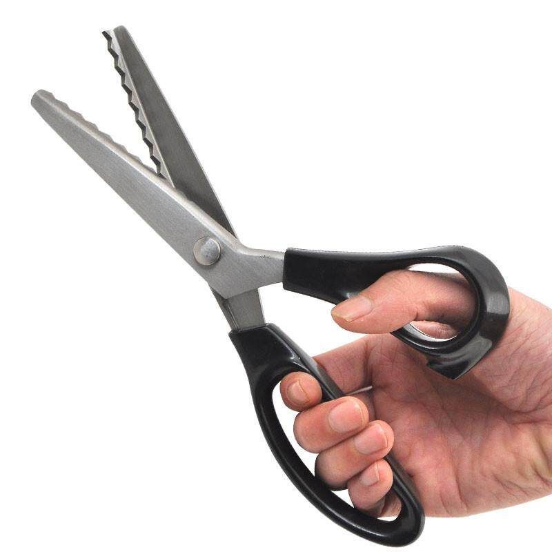 4PCS Pro Stainless Dressmaking Tailor Shears Zig Zag Pinking Sewing Cut Scissors