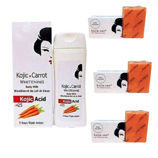 Lotion & 3pcs Kojic Acid Soap