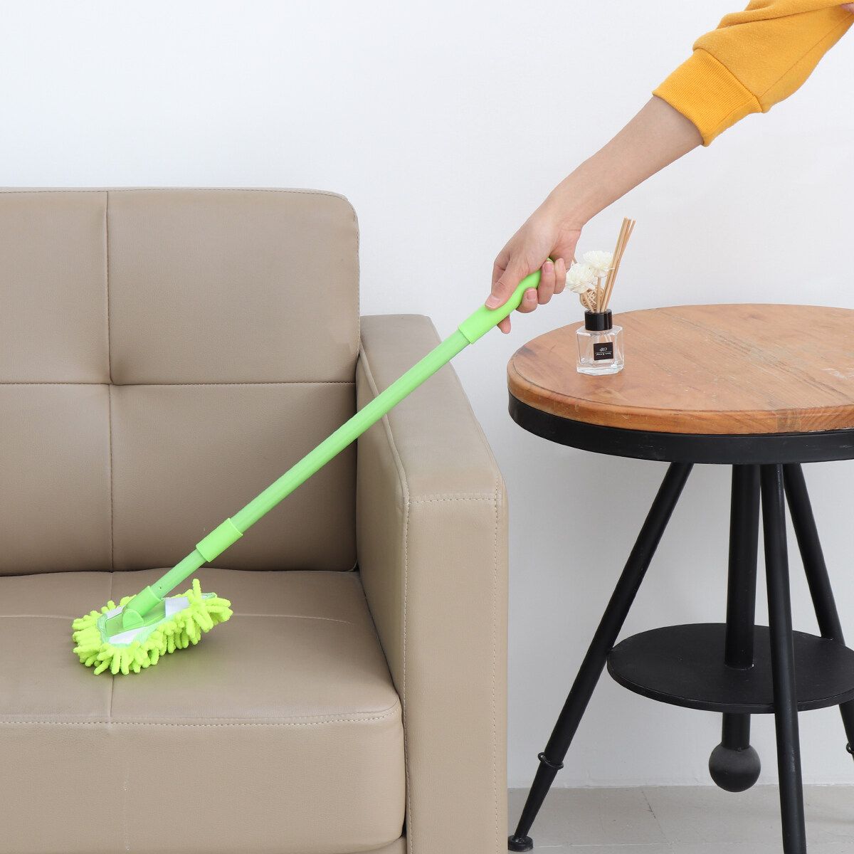 180 Degree Rotatable Adjustable Triangle Cleaning Mop Cloth Green