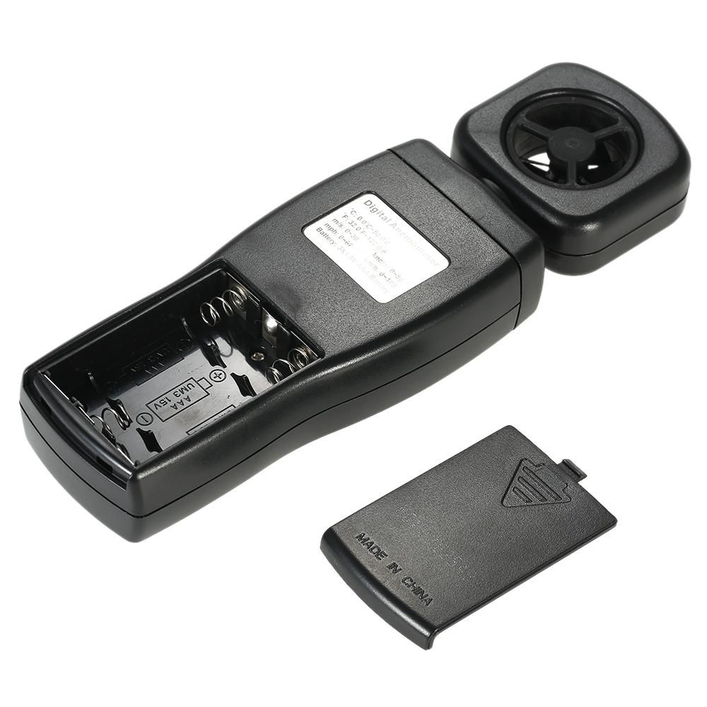 SMART SENSOR Mini Anemometer LCD Digital Wind Speed Meter Air Velocity Temperature Measuring with Backlight