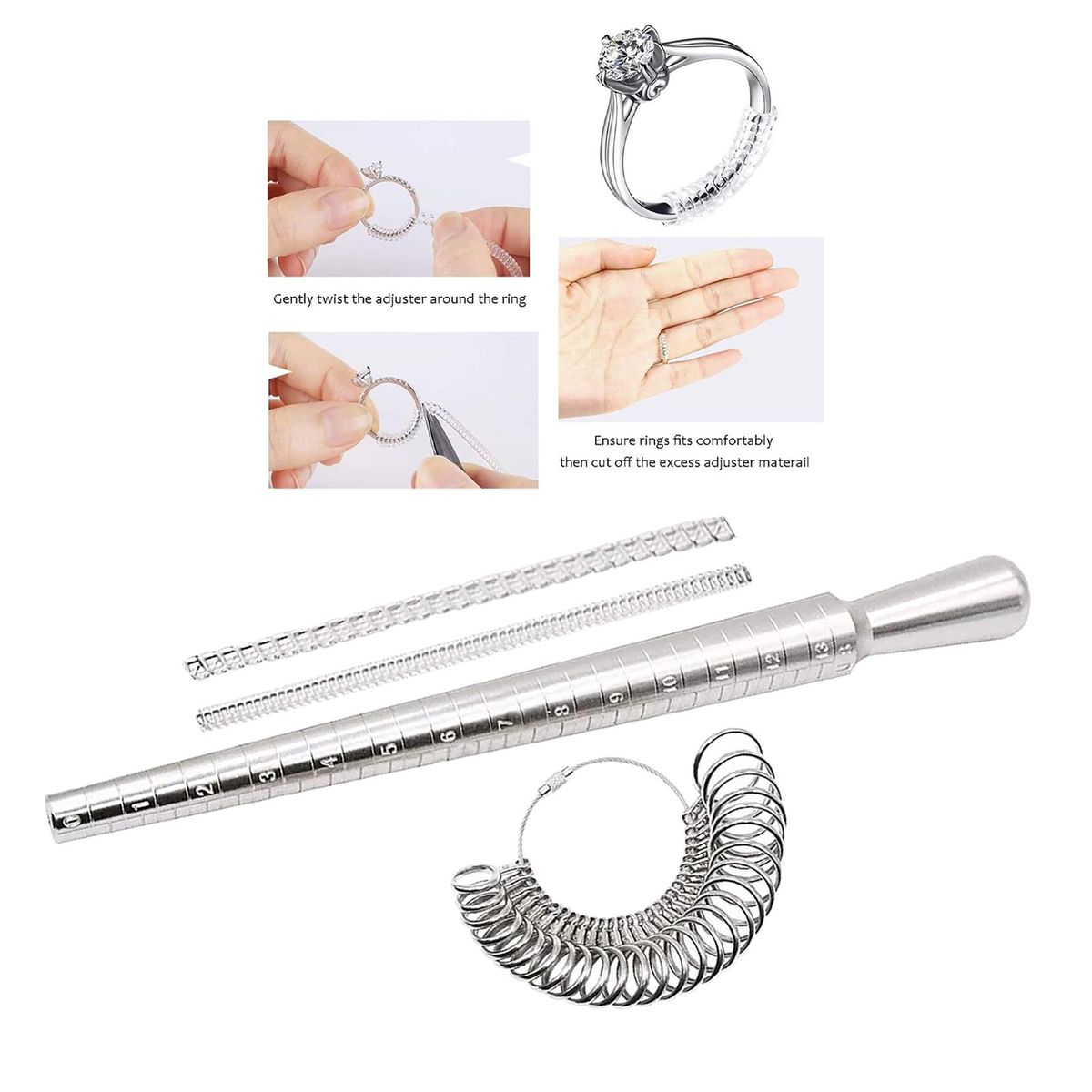 Gauges   Sizer Tool With  1 To 13 Clear Size