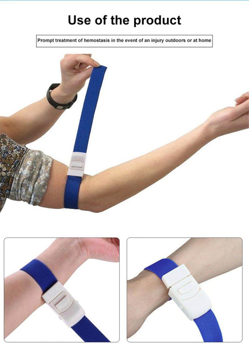 2pcs Tourniquet Slow Release First Aids For Emergency Injury Stop-Purple