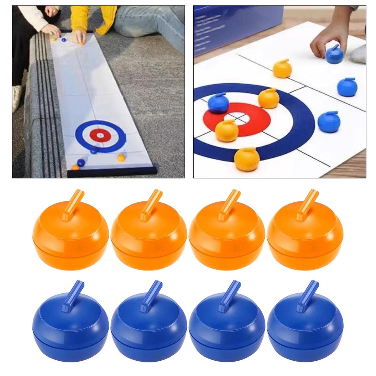 8x Tabletop  Shuffleboard Accessories School