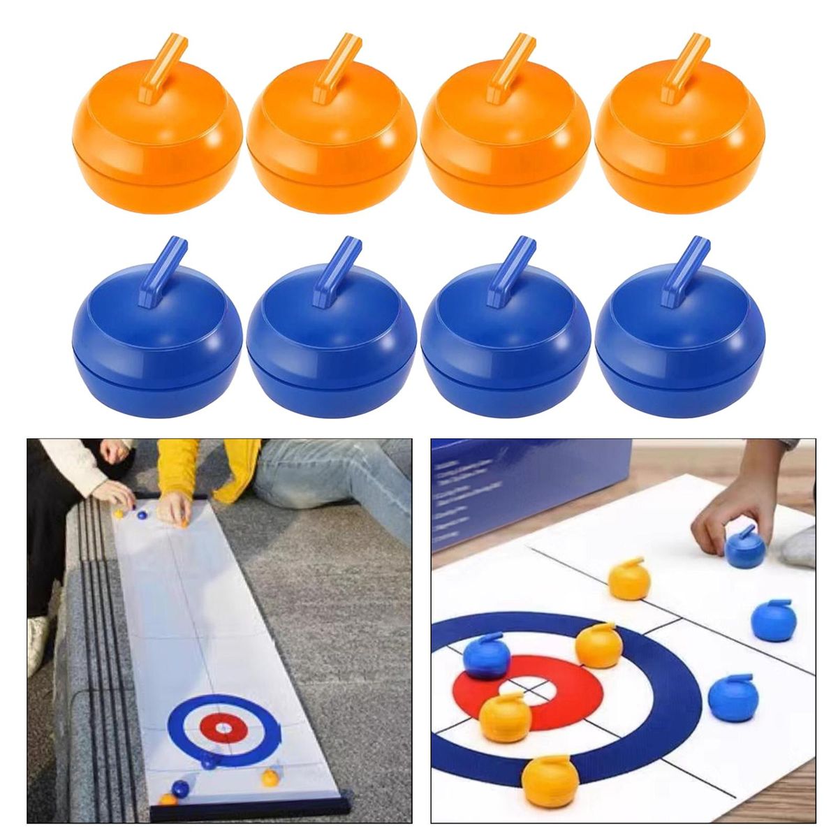 8x Tabletop  Shuffleboard Accessories School