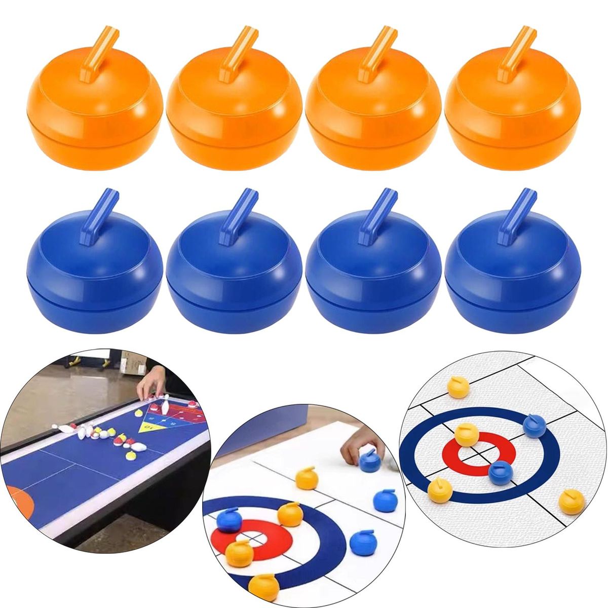 8x Tabletop  Shuffleboard Accessories School