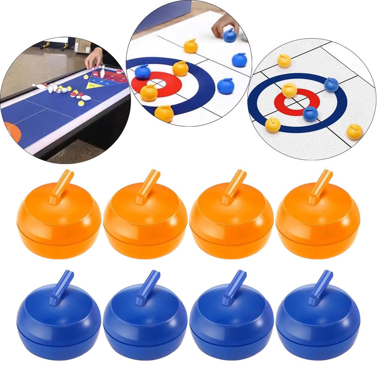 8x Tabletop  Shuffleboard Accessories School