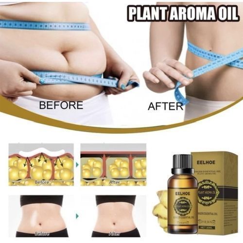 3Pcs Ginger Natural Essential Oils For Tummy Slimming Plant Extraction