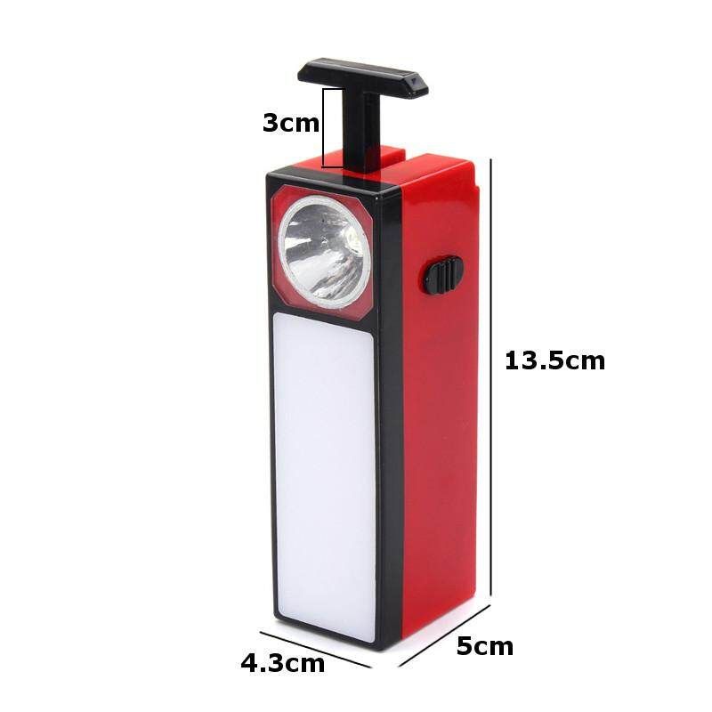 Solar Rechargeable Portable LED Flashlight Camping Reading Light Lantern Lamp